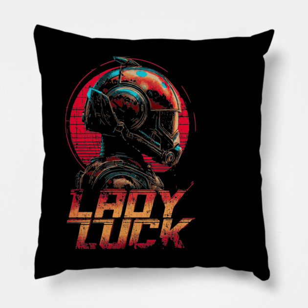 Ladybug Pilot with Neon Helmet Pillow by TuncGK