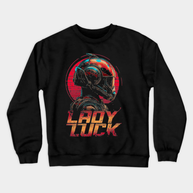 Ladybug Pilot with Neon Helmet Crewneck Sweatshirt by TuncGK