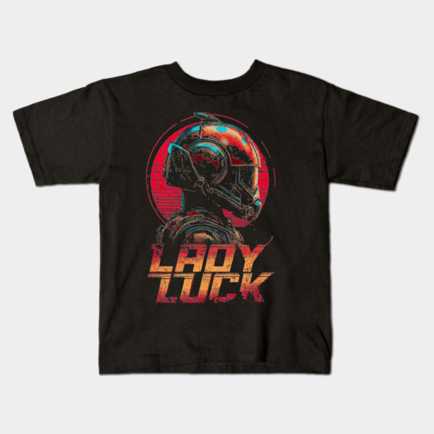 Ladybug Pilot with Neon Helmet Kids T-Shirt by TuncGK