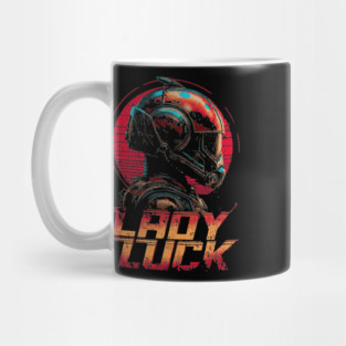 Ladybug Pilot with Neon Helmet Mug