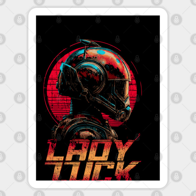 Ladybug Pilot with Neon Helmet Sticker by TuncGK