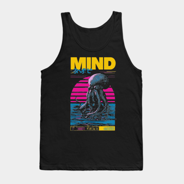 Octopus Mind in Synthwave Reality Tank Top by TuncGK