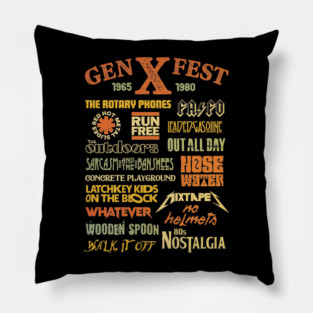 Gen X Fest Pillow