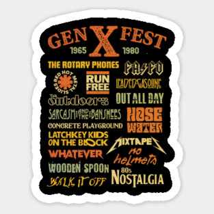 Gen X Fest Sticker