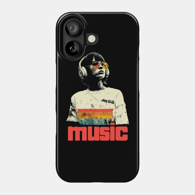 80s New Wave Music Girl Phone Case by TuncGK