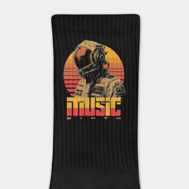 Retro Synthwave Astronaut DJ - Music and Space Lovers by TuncGK