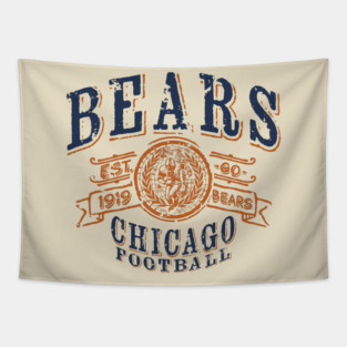Bears Vintage Football Tapestry