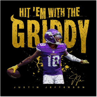 Justin Jefferson Griddy Posters and Art