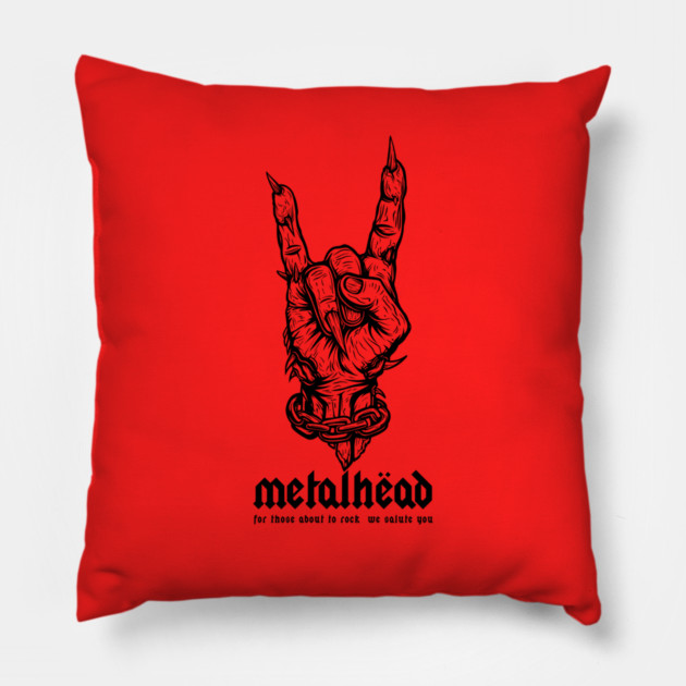 METALHEAD Pillow by artslaves