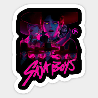 Saja Boys Demon Kpop Demon Hunters Sticker