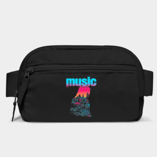 Retro Music Festival Vibe - Silhouette Concept Art Bag