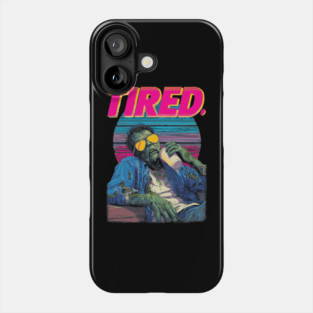 Tired As A Zombie - Funny Retro Phone Case