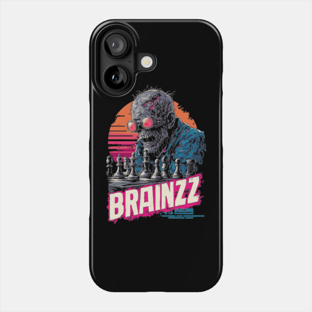 Brainzz - Funny Zombie Chess Player Phone Case by TuncGK