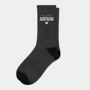 Proud austrian, Austria flag Socks