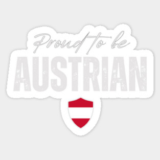 Proud austrian, Austria flag Sticker