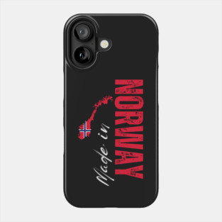 Proud norwegian, Norway flag Phone Case