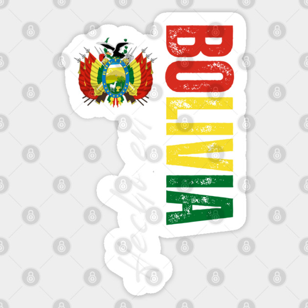 Made in Bolivia, Bolivia flag Sticker by eka123