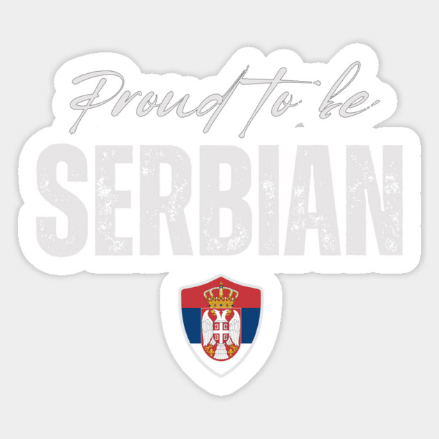 Proud serbian, Serbia flag Magnet by eka123