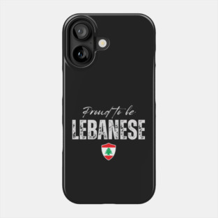 Proud lebanese, Lebanon flag Phone Case