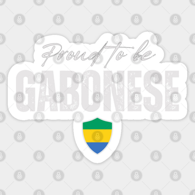 Proud gabonese, Gabon flag Sticker by eka123