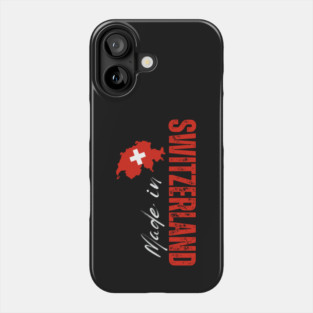 Proud swiss, switzerland flag Phone Case