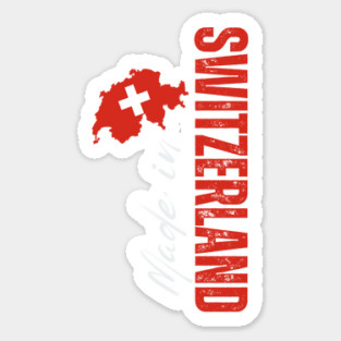 Proud swiss, switzerland flag Sticker
