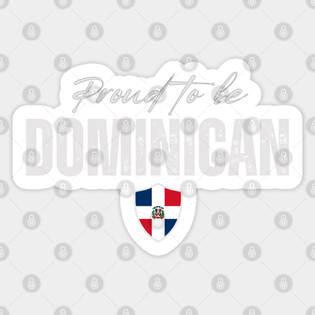 Proud dominican, Dominican Republic flag Sticker by eka123