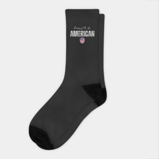 Proud american. America flag Socks