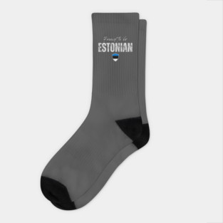 Proud estonian, Estonia flag Socks