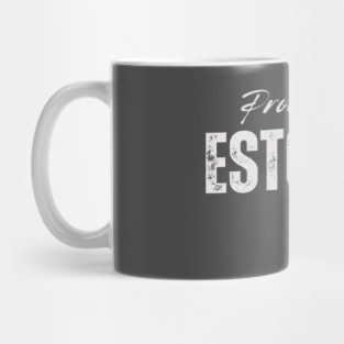 Proud estonian, Estonia flag Mug
