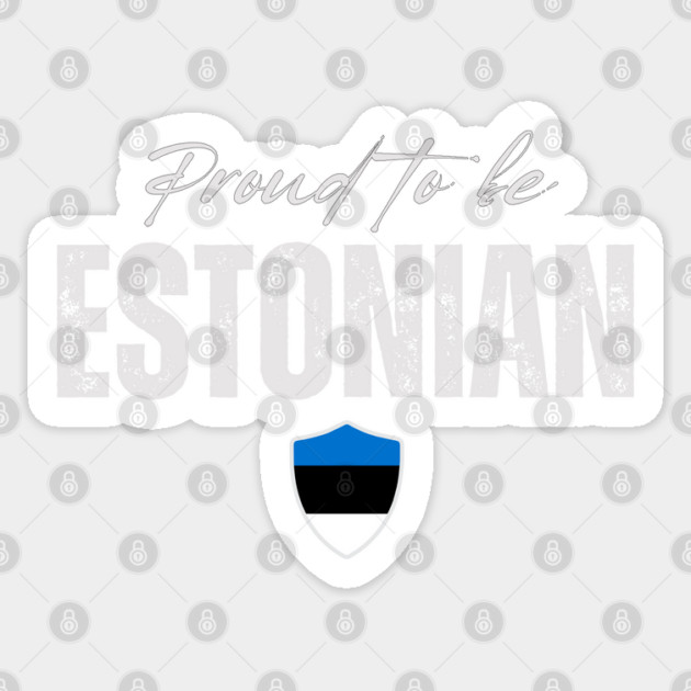 Proud estonian, Estonia flag Sticker by eka123