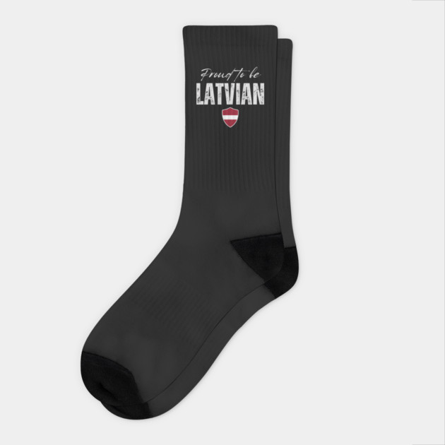 Proud latvian, Latvia flag Socks by eka123