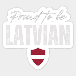 Proud latvian, Latvia flag Magnet