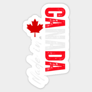 Proud canadian, Canada flag Sticker