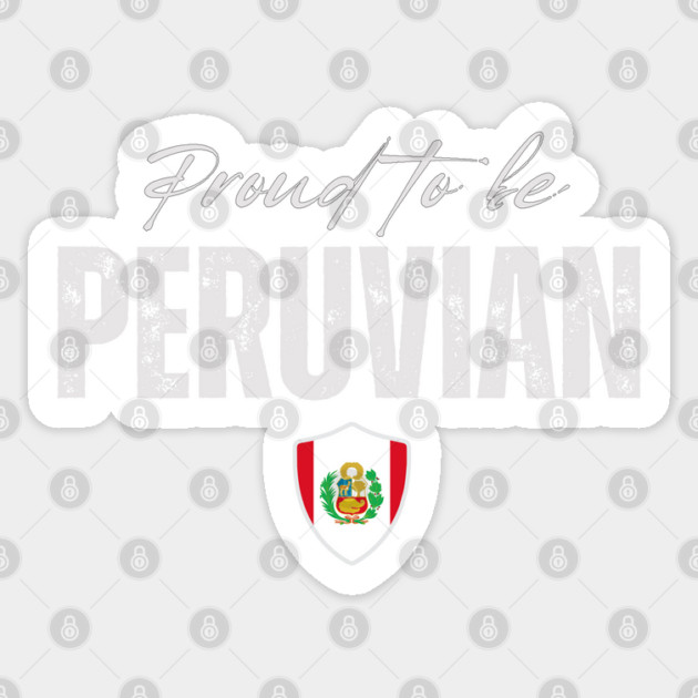 Proud peruvian, Peru flag Sticker by eka123