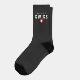 Proud swiss, Switzerland flag Socks