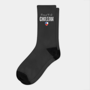 Proud chilean, Chile flag Socks