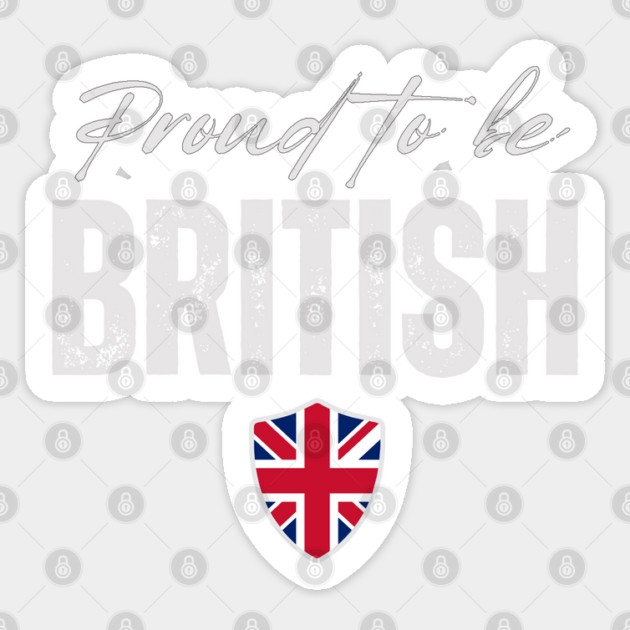 Proud british, United kingdom flag Sticker by eka123