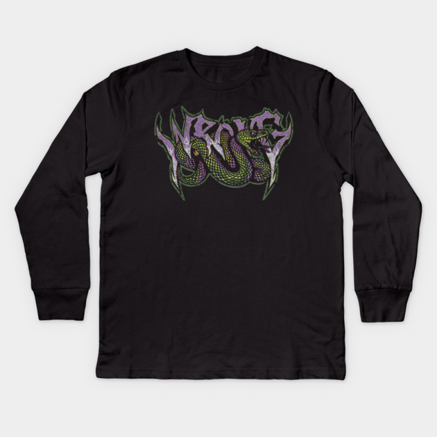 Snake Kids Long Sleeve T-Shirt by Wrongteeshirt