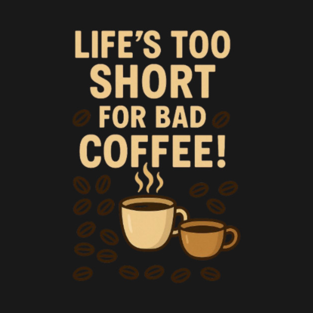 Life's Too Short For Bad Coffee by greygoodz