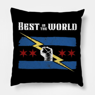 cm punk best in the world Pillow