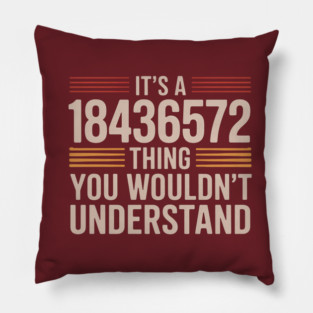 It's A 18436572 Thing V8 Engine Classic Muscle Car Guy Pillow
