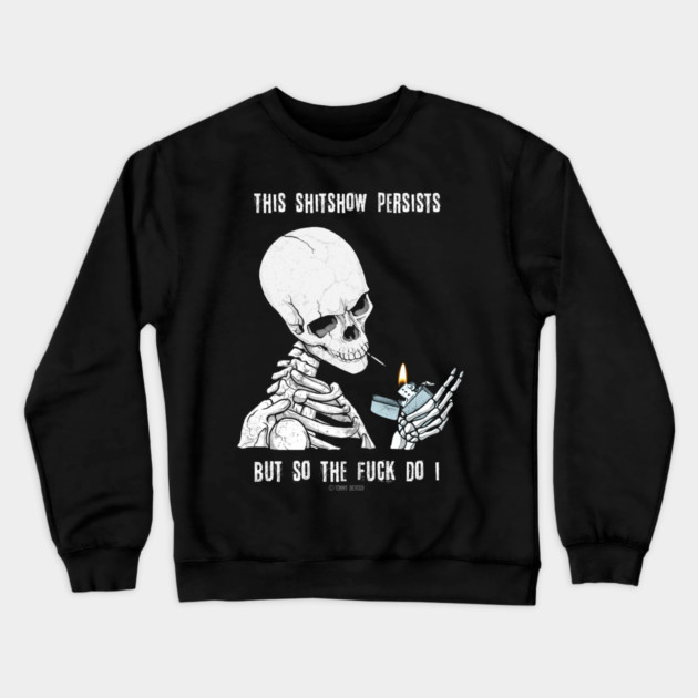 Here For A Good Time, Not A Long Time Crewneck Sweatshirt by Tommy Devoid