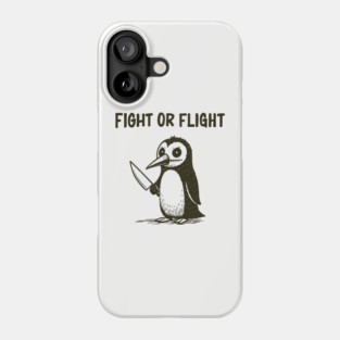 Fight or Flight Panic Anxiety Humor Phone Case