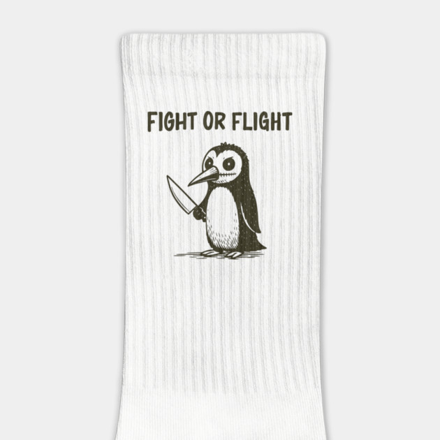 Fight or Flight Panic Anxiety Humor by Anticorporati