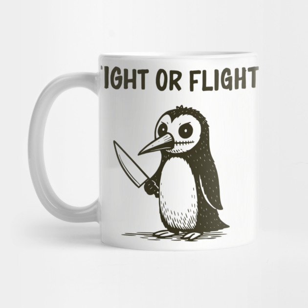 Fight or Flight Panic Anxiety Humor by Anticorporati