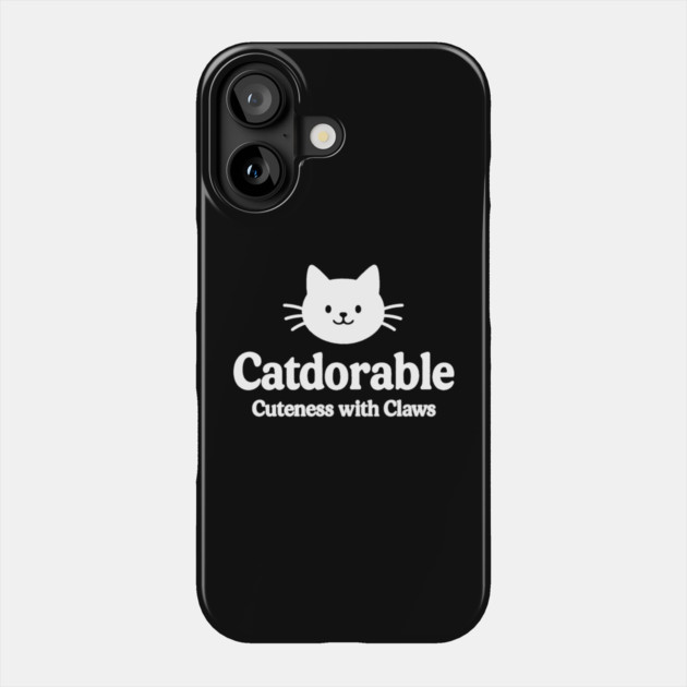 Catdorable Cuteness With Claws Cat Lovers Gift Phone Case by Douglas's Store 5