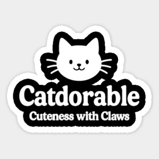 Catdorable Cuteness With Claws Cat Lovers Gift Magnet