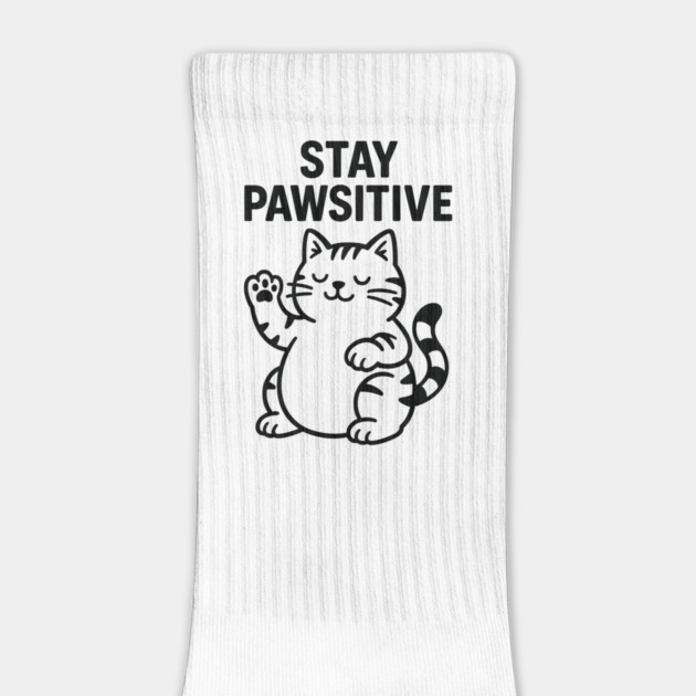 Stay Pawsitive Cat Lovers Gift by Douglas's Store 5