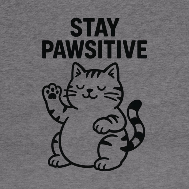 Stay Pawsitive Cat Lovers Gift by Douglas's Store 5